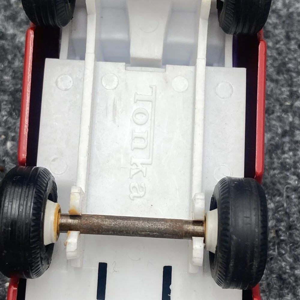 Vintage Tonka Mini Mighty Red Pressed Steel Pickup Truck Toy 55501 USA 4.25